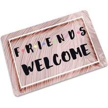 飞机起降图案防滑可水洗浴室垫，涤纶底背 - 吸水门垫 - 厨房浴室家居装饰 - 可机洗椭圆形地毯 - 彩色 - 查看 14