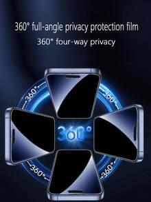 【4片装】高清隐私钢化玻璃屏幕保护膜，兼容小米/红米手机，包括小米15、14T、红米15、红米15C等机型，9H高清钢化玻璃，带隐私快门，防刮防摔，防水防油，适合作为节日/圣诞节/生日礼物。 - 黑色 - 查看 10