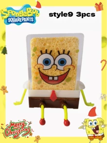 1/2/3pcs SpongeBob Apron, Suitable For High School Girls, Enhancing Overall Image, New Apron Workwear, Cute Cartoon Party Apron, Best Holiday Party Decoration, Perfect Party Decor Gift For Friends, Home Decor, Room Decor, New Year Gift, Ramadan Gift, Valentine's Day Gift - Multicolor - View 16