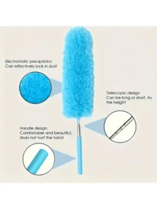 1pc Adjustable Extendable Ultra-Fine Fiber Duster, Home Dust Brush, Anti-Dust Brush, Home Air Conditioner Feather Car Furniture Cleaning Brush - Multicolor - View 4
