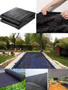 1件装游泳池落叶防护网罩，细密网眼落叶网，适用于地上泳池，冬季地上泳池罩，细密网眼泳池防护罩，带加固边缘的泳池落叶罩，适用于地上和地下泳池，可拦截落叶，遮阳网 - 黑色 - 查看 11