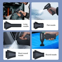 Soplador de chorro de alta potencia a 200,000RPM, equipado con un potente ventilador de turbina y un motor sin escobillas, limpiador portátil recargable, con empuje, adecuado para computadoras - Multicolor - Ver 7