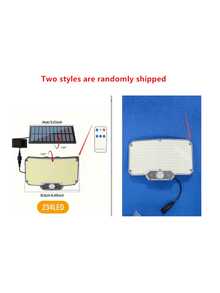 太阳能LED户外灯，适用于庭院、门廊和车库 - 节能、防水、易于安装、高亮度、运动传感器、多种设置（可选234/100颗LED灯泡） - 黑色 - 查看 6