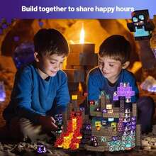 90/150/300pcs Magnetic Building Tiles Set - Create Cave Adventure Toys, STEM Sensory Toys, Montessori Sensory Toys, Suitable For Boys And Girls 3+ Years Old, Children Gifts, Birthday Gifts, Holiday Gifts (Some Colors Random) - Multicolor - View 9