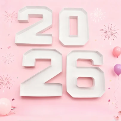 1pc 2025 Candy Number & Letter Cake Box, Suitable For Birthday/Party/Gathering/Weekend Party/Anniversary And Other Occasions