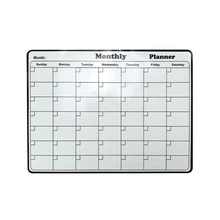 1个磁性冰箱日历 - 强力磁性背衬，光滑可擦写表面，实用日历，耐用白板 - 非常适合厨房收纳、膳食计划、家庭计划、提醒事项和冰箱笔记