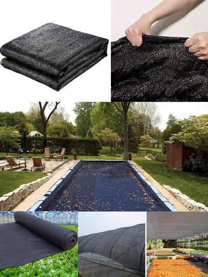 1件装游泳池落叶防护网罩，细密网眼落叶网，适用于地上泳池，冬季地上泳池罩，细密网眼泳池防护罩，带加固边缘的泳池落叶罩，适用于地上和地下泳池，可拦截落叶，遮阳网