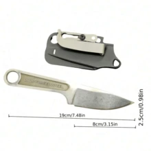 Tactical Outdoor Survival Knife Kydex Sheath | Multi-Function Camping/Pocket/Fruit Knife | Holiday Gift Collectible Blade - Multicolor - View 10