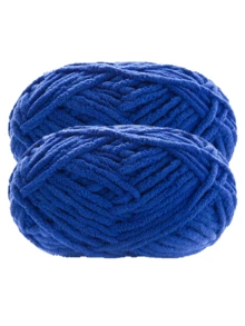 1/2pcs Velvet Soft Yarn, 50g/Pc, 60m/Pc, Handmade DIY Knitting Medium Chunky Yarn Popsicle Yarn, Bulky Polyester Soft Knitting Yarn, Suitable For DIY Crafts, Suitable For Knitting And Crocheting Scarves, Hats, Shoes, Bags, Cushions, Dolls, Blankets, Slippers - Multicolor - View 11