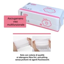 Lingettes nettoyantes jetables DEF (60 unités) pour le visage. Nettoyage délicat, douces et pratiques pour un usage quotidien. Idéales pour les routines de nettoyage. - Sans motif - Voir 4
