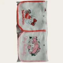 Sanrio Authentic Kitty 1 Piece New Handbag, Bento Bag, Tote Bag, Canvas Bag, Cute Dog Pudding, Dog Merlot, Dog Blue, Melody, Pink - Multicolor - View 17