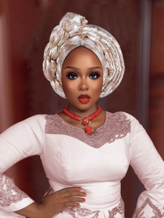 1 st nigeriansk huvudduk med modetryck för kvinnor, lämplig för bröllop, fester och högtidsgåvor