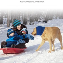 1pc Pet High Elasticity And Noise Resistant Beauty Ear Cushions, Soft And Warm Pet Headwear, Cat And Dog Ear Protection Cover - Blue - View 4