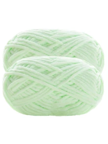 1/2pcs Velvet Soft Yarn, 50g/Pc, 60m/Pc, Handmade DIY Knitting Medium Chunky Yarn Popsicle Yarn, Bulky Polyester Soft Knitting Yarn, Suitable For DIY Crafts, Suitable For Knitting And Crocheting Scarves, Hats, Shoes, Bags, Cushions, Dolls, Blankets, Slippers - Multicolor - View 19