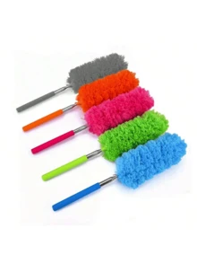 1pc Adjustable Extendable Ultra-Fine Fiber Duster, Home Dust Brush, Anti-Dust Brush, Home Air Conditioner Feather Car Furniture Cleaning Brush - Multicolor - View 2