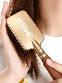 1PC Custom Comb, Personalized Hairbrush, Custom Detangling Hairbrush, Custom Name Bridesmaid Gift, Exquisite, Stylish, Vintage, Unique,Suitable For Everyday Use, Travel, Business Trips, And Gift-Giving.Birthday Gift For Girl Hair Brushes Grandma Gift, Anniversary Gift, Valentine Gift, Birthday Gift, Wedding Gift, Mother's Day Gift, Best Friend Gift - Multicolor - View 4