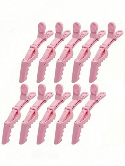 10pcs/5pcs/2pcs Multi-Functional Hair Clips, Hair Styling Clips, Suitable For Hairstylists, Women's Plastic Non-Slip Hair Clips, Professional Salon Alligator Clips Long Mouth Clips, Ideal Choice For Beauty Salons, Home And Bathroom Decor