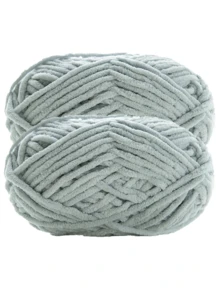 1/2pcs Velvet Soft Yarn, 50g/Pc, 60m/Pc, Handmade DIY Knitting Medium Chunky Yarn Popsicle Yarn, Bulky Polyester Soft Knitting Yarn, Suitable For DIY Crafts, Suitable For Knitting And Crocheting Scarves, Hats, Shoes, Bags, Cushions, Dolls, Blankets, Slippers - Multicolor - View 27