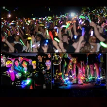 100支/包 多色荧光棒，高品质超亮，可持续发光6-8小时，易于弯曲和激活，是派对装饰、荧光玩具、霓虹派对用品的完美之选，适用于派对、音乐会、酒吧、夜总会、婚礼，也是理想的新年礼物和派对礼品！