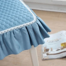 新款家用布艺餐椅垫，单垫椅套，一体式椅套，单件餐椅套，通用餐桌椅套 - 彩色 - 查看 5