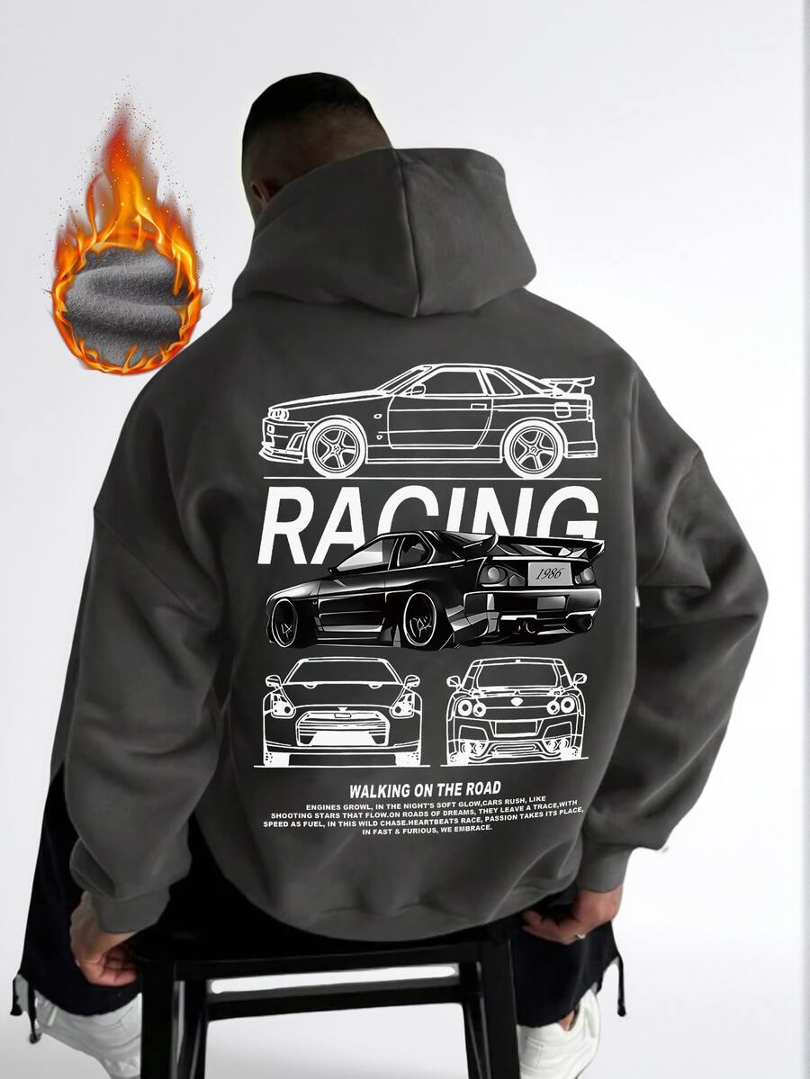 Men's Autumn/Winter Racing Culture | Hoodie | Exclusive For Car Enthusiasts, Long Sleeve Top