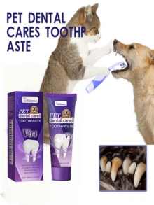 Pet Dental Toothpaste - Cleans Teeth, Freshens Breath, Removes Tartar, Gum Care - Multicolor - View 3
