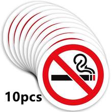 Waterproof, No Smoking, Self-Adhesive, No Smoking Sign Prompt Sticker - Multicolor - View 7
