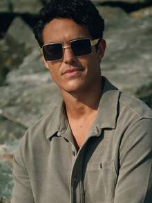 盒式时尚眼镜，高端街头摄影时尚眼镜 - 彩色 - 查看 2