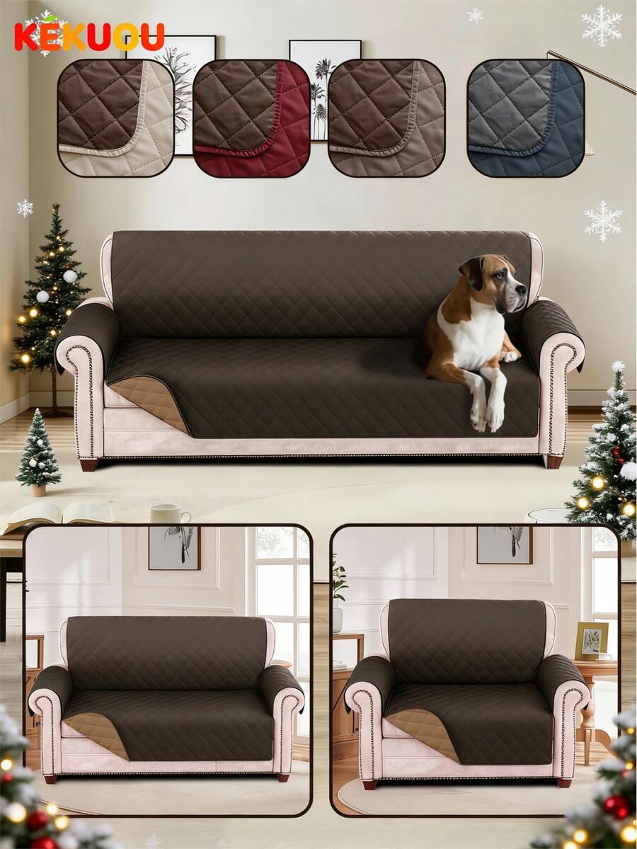 KEKUOU Cubre Sofa Funda para Sillón - Conjunto de Fundas de Sofá Acolchadas para 1/2/3 Plazas, Diseño de Moda y Máxima Comodidad con Amplia Gama de Colores Elegantes para Combinar Perfectamente con la Decoración de tu Hogar. Protege Eficazmente tu Sofá de Manchas, Salpicaduras, Pelajes de Mascotas, Desgaste Diario y Óxido, Ideal para Hogares con Mascotas (Perros, Gatos) y Niños. Fabricación de Alta Calidad con Tejido Suave y Duradero, Resistente al Deslizamiento y Fácil de Limpiar | Regalo Práctico de Año Nuevo para Hogares con Niños | Perfecta para Renovar Sala en Fiestas de Día de Reyes
