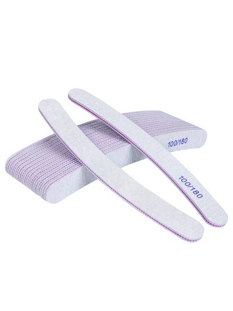 50/25/15/10/5 st. professionella nagelfilar, dubbelsidiga nagelfilar 100/180 tvättbara, dubbelsidig nagelfil med kornformad nagelkonst i naturlig akrylgel för manikyr/frisörsalong/husdjur/hem