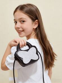 New Sequin Butterfly Girls' Crossbody Bag, Holiday Gift, Fashion Mini Handbag, Princess Style Coin Purse For Little Girls - one-size - View 2