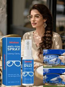 Eyeglasses Anti-Fog Cleaning Spray, Anti-Fog, Clear Vision Cleaning, Lens Care Spray, Suitable For Glasses, Lenses, Swimming Goggles, Diving Masks, Ski Goggles, Etc., Portable Eyeglasses Cleaning Tool - Multicolor - View 11