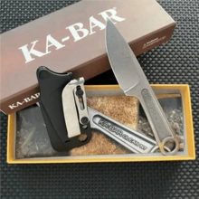 Tactical Outdoor Survival Knife Kydex Sheath | Multi-Function Camping/Pocket/Fruit Knife | Holiday Gift Collectible Blade - Multicolor - View 2