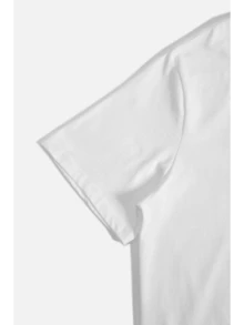Camiseta gráfica de anime para mujer - Estampado de árbol de mariposa de colores en ambas caras, cuello redondo de manga corta, cómoda y elegante para ropa casual, colección primavera/verano, camisetas para mujeres - Blanco - Ver 2