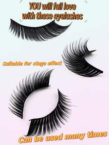 5 Pairs Cat Eye False Eyelashes, Natural & Lengthening Fake Lashes, Flared Ends, Elongate Eye Shape, Faux Mink Eyelashes, Makeup Use - Cat Eye Lashes - View 2
