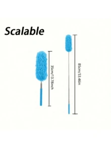 1pc Adjustable Extendable Ultra-Fine Fiber Duster, Home Dust Brush, Anti-Dust Brush, Home Air Conditioner Feather Car Furniture Cleaning Brush - Multicolor - View 5