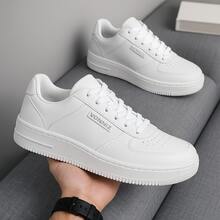 Women's Casual Sneakers - Versatile - Guaranteed Comfort For All Occasions - Sizes 34 To 43 - Casual, Elegant, Lace-Up, Outdoor, Party - 白色/白色 - 查看 5