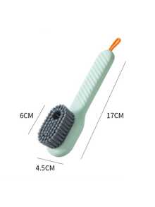 1pc Liquid Detergent Shoe Brush, Multi-Functional Soft Bristle Brush Not Damaging Shoes, Suitable For Sneakers, Hats, Clothes (With Dispenser, Sink) - Multicolor - View 5