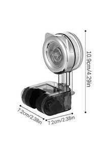 1个吸盘式淋浴喷头支架，可爱猫咪造型，固定式淋浴喷头支架，可移动