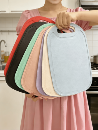 Färgglad skärbräda i plast, liten skärbräda för kök, erbjuder eleganta svarta, vita, gröna, rosa, röda, blå och lila alternativ, lämplig för att skära frukt, ost och grönsaker, perfekt för kök och picknick, skärbräda i plast, viktigt köksverktyg, vibrerande skärbrädeserie, kökstillbehör, skärbräda för kök, små köksredskap