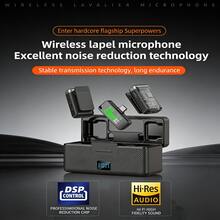 KS08 Wireless Microphone, 600mAh Battery Capacity, Compatible With Smartphones, PCs, Tablets | Essential For Podcasting Studio, Ideal For Live Streaming, Gaming And Recording, Smart Noise Cancellation Display Microphone