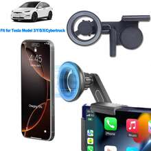 Tesla Phone Mount, MagSafe Car Mount, Magnetic Car Phone Holder For Tesla 3/Y/XS/S Accessories Screen, Fits All Phone, TeS-La Model Y Accessories TesLa Mo-Del 3 Accessories Strongest Magnet Power, Black - màu đen - Xem 1