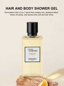 Hermès 40毫升/1.35盎司男士洗发水，奢华护发，日常使用，清爽怡人，呵护头皮，滋养秀发，高级洗发水，深层清洁，芬芳怡人，温和呵护头皮 - 橘色 - 查看 7