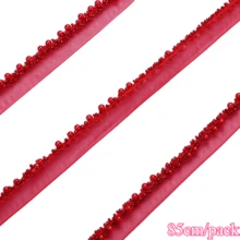 85厘米/包 手工串珠蕾丝花边丝带 - 优雅精致，非常适合DIY服装、领子和裙子装饰、包包、帽子装饰配件、婚礼和节日装饰、工艺品丝带、装饰饰边