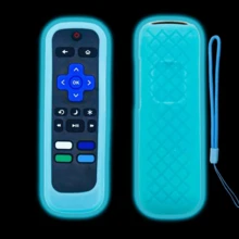 1pc Remote Control Dust Cover | Compatible With Hisense Roku TV Remote Controls, Made Of Scratch-Resistant And Dustproof Silicone, Available In Multiple Colors For A Versatile And Stylish Look, A Practical Back-To-School Accessory. - Màu xanh lam - Xem 9