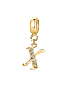 1 Pc Fashionable 925 Sterling Silver A-Z Letters Exquisite Letter Pendant Charm Bead For Women Fit Bracelets Bangles DIY Jewelry Making Anniversary Gift Fine Ladies Jewellery - Exquisite Letters - View 19