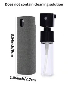 2-In-1 Ultra-Fine Fiber Screen Cleaning Spray Set, Includes Ultra-Fine Microfiber Cloth For Wiping Phones, Glasses Cleaning Cloth, And Phone Cleaning Tool, Suitable For Phones, Tablets And Computers