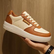 Women's Casual Sneakers - Versatile - Guaranteed Comfort For All Occasions - Sizes 34 To 43 - Casual, Elegant, Lace-Up, Outdoor, Party - 米色/焦糖色 - 查看 6