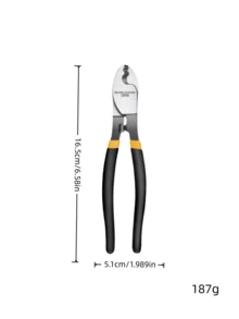 Cable Cutter, Stripping Pliers, Electrician's Shears, Electrical Tester, Multi-Functional Wire Stripper, Industrial-Grade Crescent Cutter