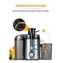 SOKANY 175 Juicer, 500W Copper Motor, Dual Speed Regulation, Stainless Steel Body, 7.5cm Large Diameter, Dense Filter, 90% Juice Yield, Gentle Mode Preserves Nutrients, Easy Operation, Family Essential Kitchen Appliance For Daily Use. - EU C Type Plug(220-240V) - View 7